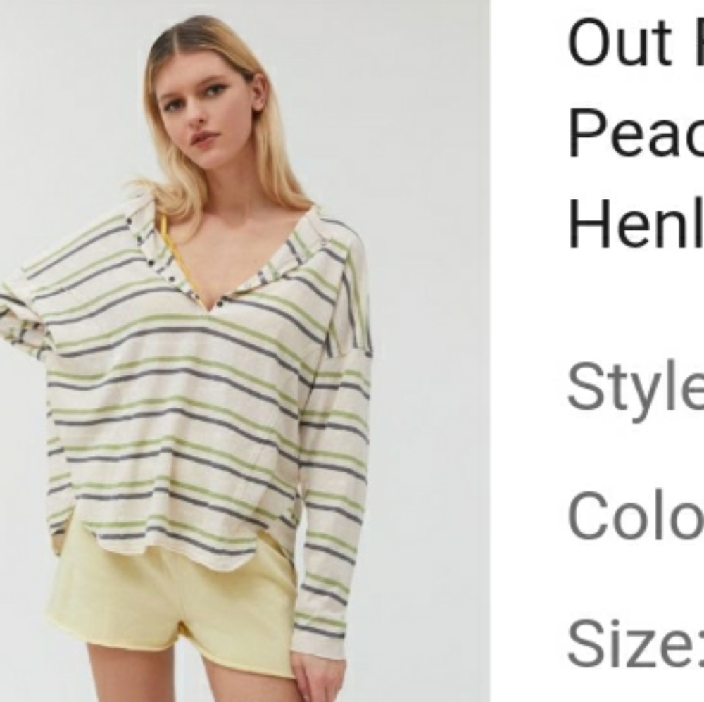 Urban Outfitters oversized Henley Top